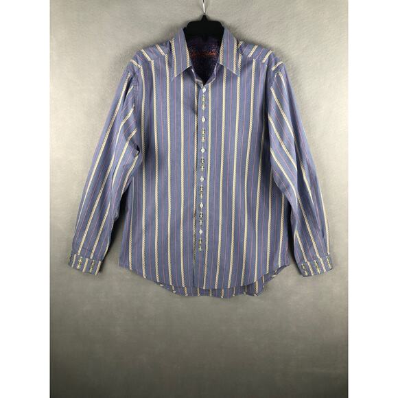 Robert Graham Men's Size Large Knowledge Wisdom Truth Button-Up Shirt - Picture 1 of 11